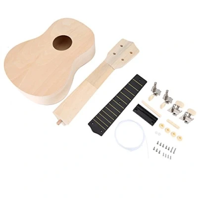 Afbeelding van ukelele DIY kit, 53 cm, maak je eigen Hawaï kit met installatiegereedschap voor kinderen, muziekspeelgoed
