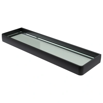 Afbeelding van Haceka aline planchet glas zwart aluminium 60cm 1208663