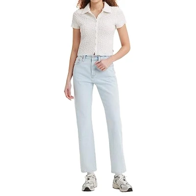 Afbeelding van Levi&#039;s 501 Jeans FOR Women Straight leg jeans, Dames, Maat: 28x32, Ice cloud lb