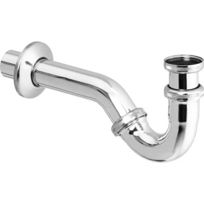 Afbeelding van Viega bidetbuissifon laag 1.1/4&quot; x 32 mm messing chroom