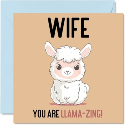 Afbeelding van Verjaardagskaarten voor vrouw Llama Zing Grappige gelukkige verjaardagskaart van echtgenoot, verjaardagscadeaus, 145 mm x grap wenskaarten vrouwen haar