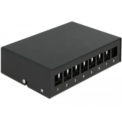 Afbeelding van Delock Keystone Patchpanel 8 Port schwarz