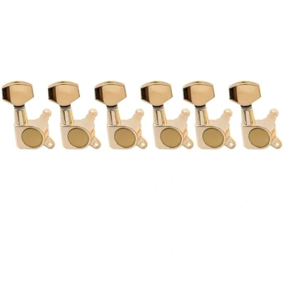 Afbeelding van Musiclily 6 in Lijn Gesloten Guitar Stemmechanieken Tuners Tuning Pegs Keys Machine Heads voor Strat Tele Elektrische Gitaar,Goud