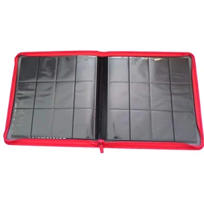 Afbeelding van Docsmagic.de Premium Pro Player 12 Pocket Playset Zip Album Red 480 Card Binder MTG PKM YGO