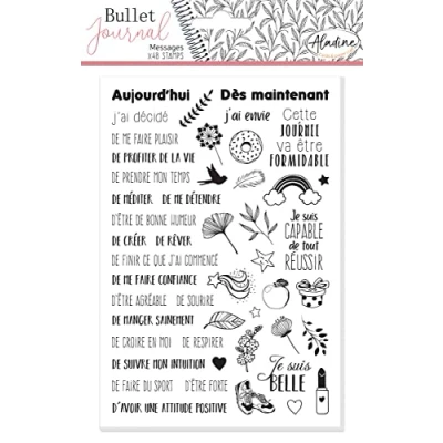 Afbeelding van Aladine Bullet Journal Foam Stamps berichten