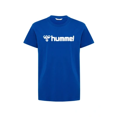 Afbeelding van Hummel LOGO KIDS Unisex Tshirt print voor kinderen, Maat: 116, True blue