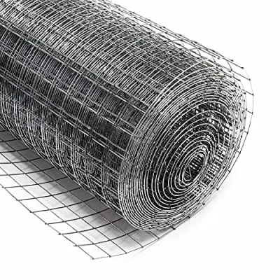 Afbeelding van Volièredraad vierhoek met maasgrootte 19x19 mm, 5 m rol 50cm hoog, verzinkt staal gaas