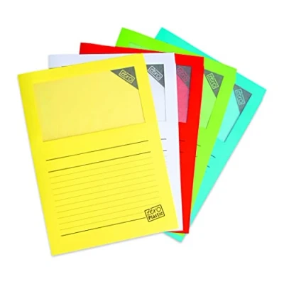 Afbeelding van Elco 29479.00 Ordo Zero met pergamijn venster, documentenhoezen van 100% papier, mix 5 x 10, 220 310, 120 g, gesorteerd, venster: ja