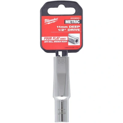 Afbeelding van Milwaukee Accessoires 1/2&quot; Lange Dop Metrisch 11 mm 4932480031