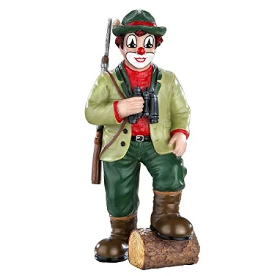 Afbeelding van Gilde clowns Jager 6x15x5 cm resin handgeschilderd In cadeauverpakking verzamelaarsobject
