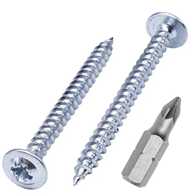 Afbeelding van (Pack van 100 stuks) Verzinkt staal 4,0 x 45 mm houtschroeven, metalen schroeven, gemodificeerde truss hoofd, zelftappend (100, mm)