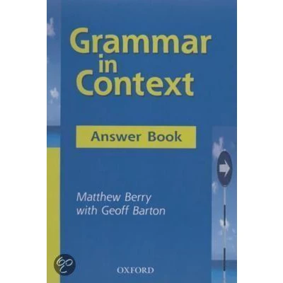 Afbeelding van Grammar In Context