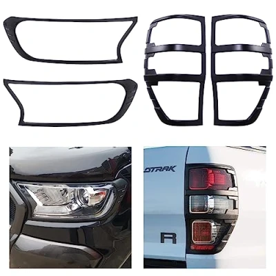 Afbeelding van JHCHAN koplamp achterlichtafdekking voor Ford Ranger Wildtrak T7 T8 2015 2020 PX MK2 MK3 XL XLT (2015 en achterlichtafdekking)