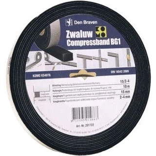 Afbeelding van Zwaluw Compriband / Compressband 30mm 5 10mm Rol 5.6 meter