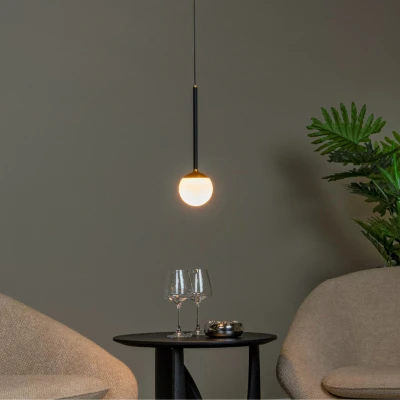 Afbeelding van Lucide CALINA Hanglamp Ø 9,9 cm LED Dimb. 1x9W 2560K/2750K Zwart