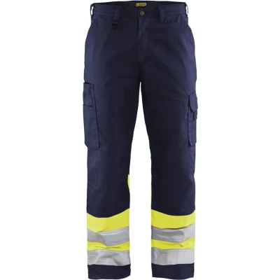 Afbeelding van Blaklader Werkbroek High Vis 1564 1811 Marine/High Geel