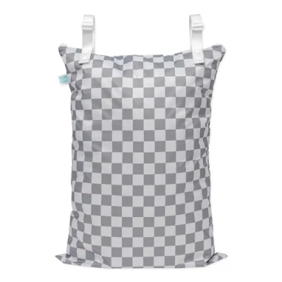 Afbeelding van Bumkins Extra Large Wet Bag Charcoal Check
