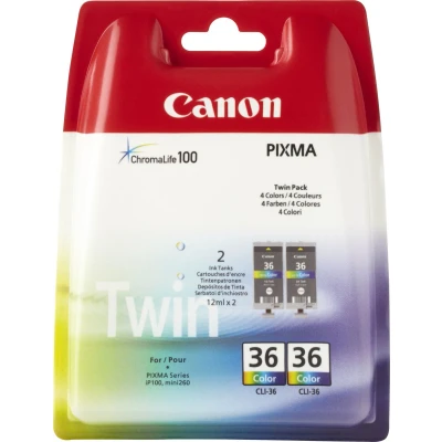Afbeelding van Canon 1511B018 inktcartridge 2 stuk(s) Origineel Zwart, Cyaan, Magenta