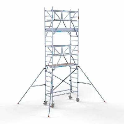 Afbeelding van Rolsteiger 0.75x1.90x6.20m lichtgewicht platformen incl. dubbele voorloopleuningen