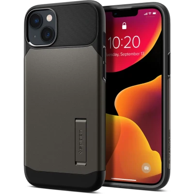 Afbeelding van Apple iPhone 14 Plus MagSafe Hoesje Kunststof Spigen Hardcase/Backcover Grijs Telefoonhoesje Shockproof/Valbescherming