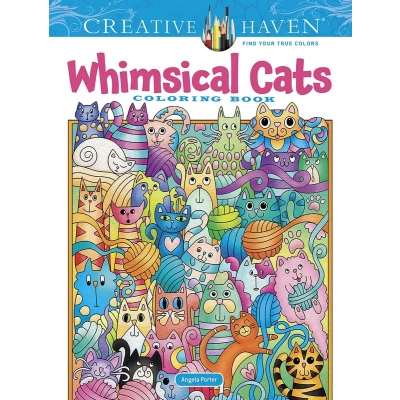 Afbeelding van Creative Haven Whimsical Cats Coloring Book