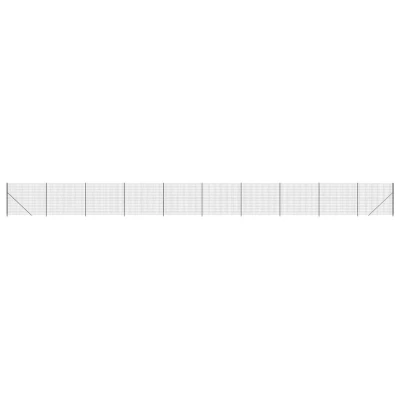 Afbeelding van vidaXL Draadgaashek met flens 1,4x25 m antracietkleurig