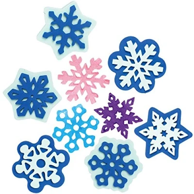 Afbeelding van Baker Ross AX405 Sneeuwvlok Foam Stempels Set Van 10, Stempelset Voor Kinderen, Ideaal Kinderkunst En Knutselprojecten