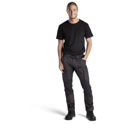 Afbeelding van Blaklader Service werkbroek stretch 1459 1146 Donkergrijs/Zwart