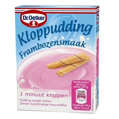 Afbeelding van Dr. Oetker Kloppudding Framboos 74g