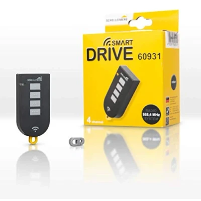 Afbeelding van Schellenberg 60931 afstandsbediening voor Smart Drive garagedeuropener, 4 kanaals, 868,4 MHz, antraciet