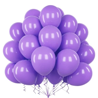 Afbeelding van Teselife paarse ballonnen, 50 stuks 30 cm mat latex ballonboog slinger kit vrouwen meisjes verjaardag bruiloft voorstel afstuderen verloving bruids douche Valentijn Halloween
