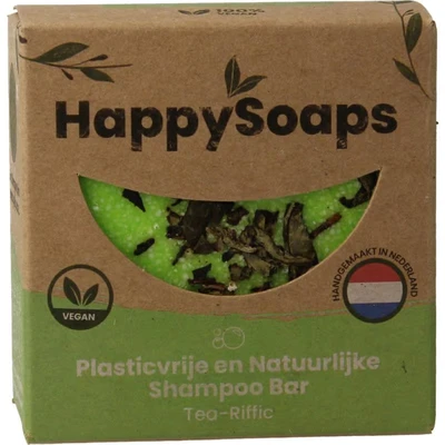 Afbeelding van HappySoaps Tea Riffic Shampoo Bar 70g.