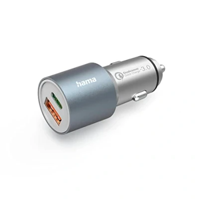 Afbeelding van Hama Auto Snellader 1X Usb C Pd A Qc 38 W Metaal