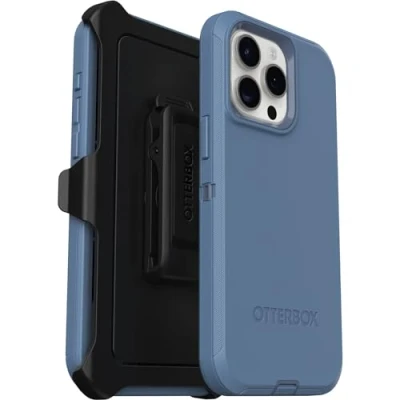 Afbeelding van Apple iPhone 15 Pro Max Hoesje Kunststof OtterBox Hardcase/Backcover Blauw Telefoonhoesje Shockproof/Valbescherming