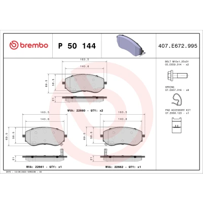 Afbeelding van Brembo Remblokset P 50 144