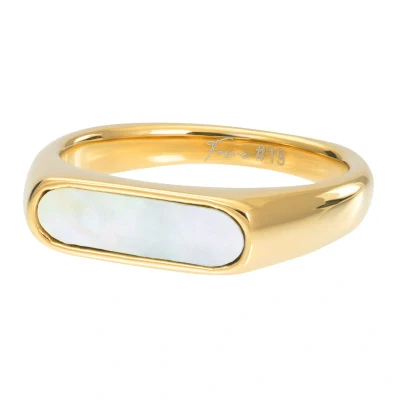 Afbeelding van Luna Square iXXXi Fame Ring 4 mm 17 / Goud