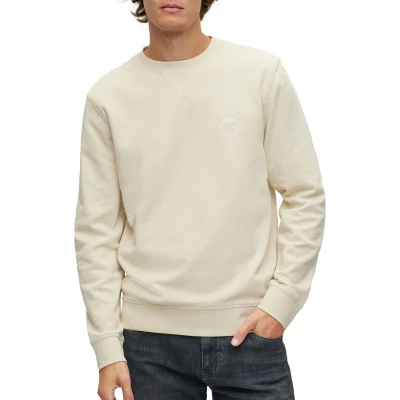 Afbeelding van BOSS Sweater Westart Ecru maat XXL Heren met Regular fit Pasvorm Katoen Suitable Herenkleding