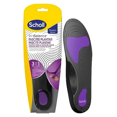 Afbeelding van Scholl in Balance 3 1 Inlegzolen tegen pijn, plantaire fasciitis, onmiddellijke en duurzame verlichting, comfort aangepast aan je gang, maat M 40 42