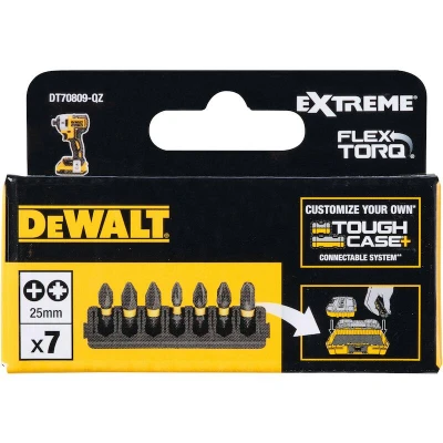 Afbeelding van DeWalt Accessoires Bitset Houder + IMPACT Torsion 25 mm PBitset H1 x1, H2 x2, PZ1 PZ2 PZ3 x1 DT70809 QZ