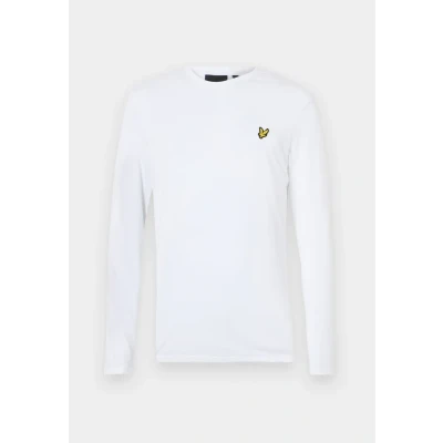 Afbeelding van Lyle &amp; Scott heren Longsleeve met ronde hals in de kleur Wit, maat: XXL