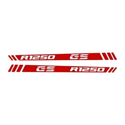 Afbeelding van 2 stuks reflecterende stickers, compatibel met motorfiets R 1250 GS Adventure handbescherming (rood)