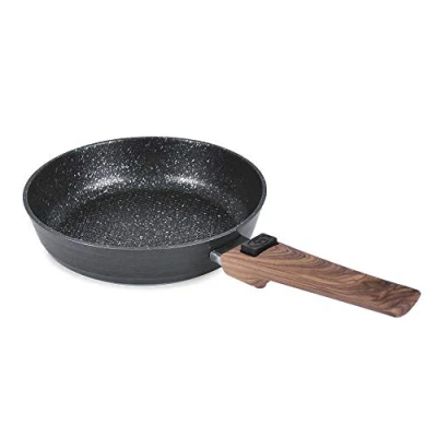 Afbeelding van Durandal Légende designpan, diameter 32 cm, braadpan met afneembare handgreep, serveerpan antiaanbaklaag, hittebestendig tot 220 C (20 cm)