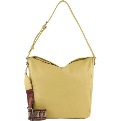 Afbeelding van FREDsBRUDER Leren Schoudertas Shopper Matu Hobo Lemon Lichtgeel