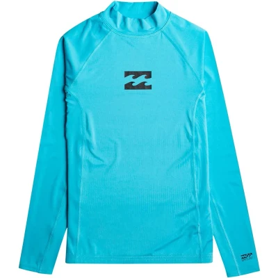Afbeelding van Billabong UV Rashguard voor jongens met lange mouwen Waves All Day UPF50+ Helderblauw maat XL