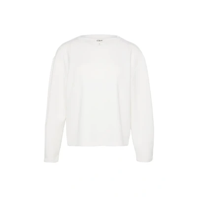 Afbeelding van s.Oliver Scubasweatshirt AUS Modalmix IM Relaxed FIT Sweater, Dames, Maat: 34, Ecru