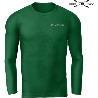 Afbeelding van Givova, corpus 3 elastische mouwen onderhemd m/l, groen, L