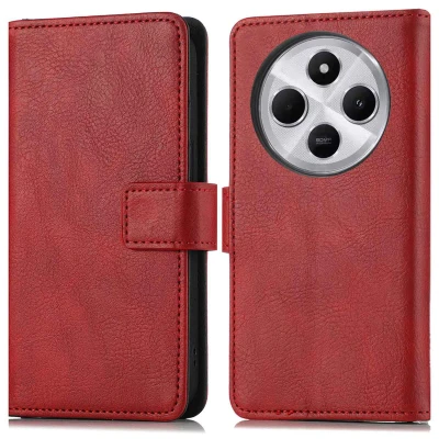 Afbeelding van Xiaomi Redmi 14C Hoesje Kunstleder imoshion Bookcase Rood Telefoonhoesje