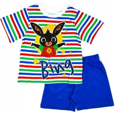 Afbeelding van Bing Bunny konijn short pyjama Koningsblauw multi. Maat 104 cm / 4 jaar.