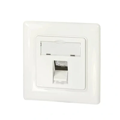 Afbeelding van LogiLink Professional NK4053 inbouwdoos voor 1 keystone module, designcompatibel, zuiver wit (RAL 9010), poort