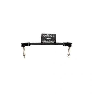 Afbeelding van Ernie Ball Flex Patchkabel 3&quot; Zwart Enkel